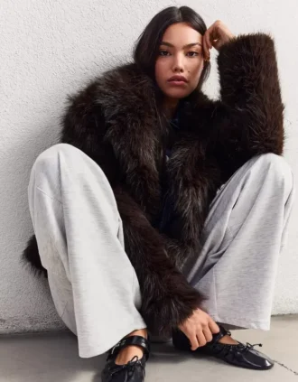 Faux Fur Lapel Jacket – Jackets and Trench – Women