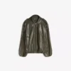 Faux Leather Balloon Jacket Faux Leather Balloon Jacket