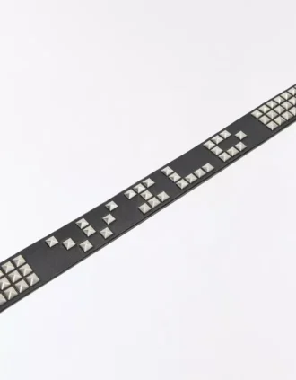 Faux Leather Belt with Studs – Accessories – Men