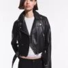 Faux Leather Biker Jacket – Jackets and Trench Faux Leather Biker Jacket – Jackets and Trench