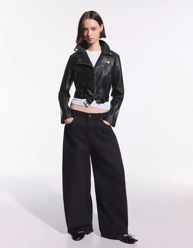 Faux Leather Biker Jacket – Jackets and Trench Faux Leather Biker Jacket – Jackets and Trench