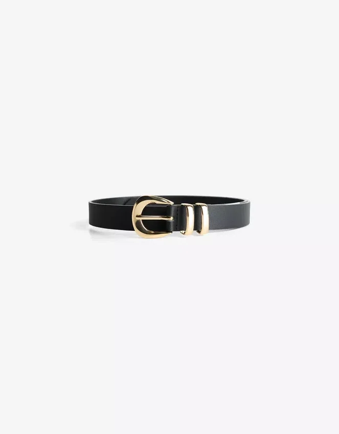 Faux Leather Buckle Belt – Accessories Faux Leather Buckle Belt – Accessories