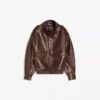 Faux Leather Funnel Collar Jacket Faux Leather Funnel Collar Jacket