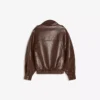 Faux Leather Funnel Collar Jacket Faux Leather Funnel Collar Jacket