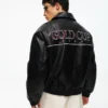 Faux Leather Graphic Jacket Faux Leather Graphic Jacket