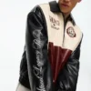 Faux Leather Graphic Jacket Faux Leather Graphic Jacket