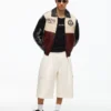 Faux Leather Graphic Jacket Faux Leather Graphic Jacket