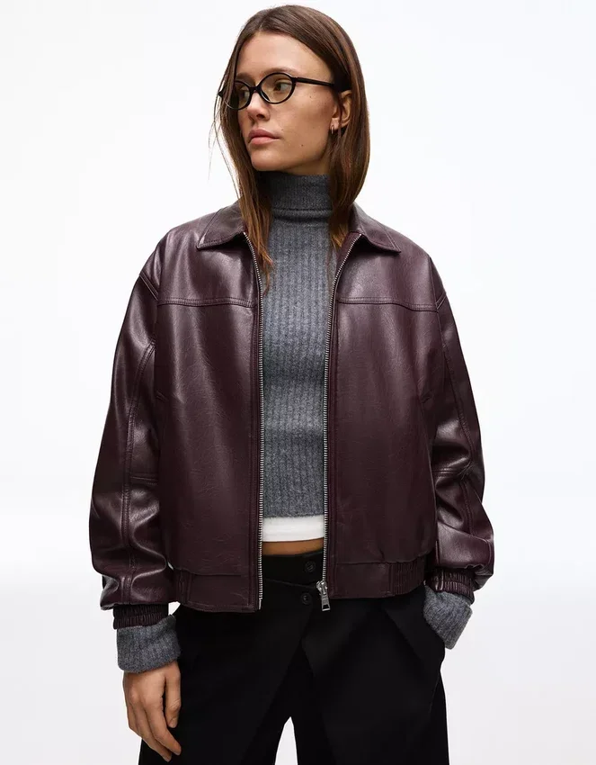 Faux Leather Jacket – Jackets and Trench Faux Leather Jacket – Jackets and Trench
