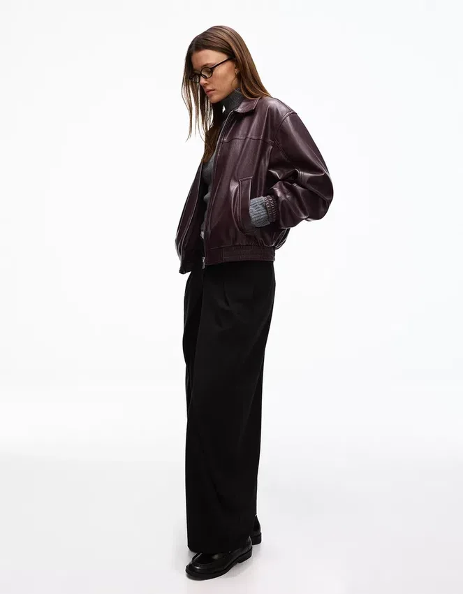 Faux Leather Jacket – Jackets and Trench Faux Leather Jacket – Jackets and Trench