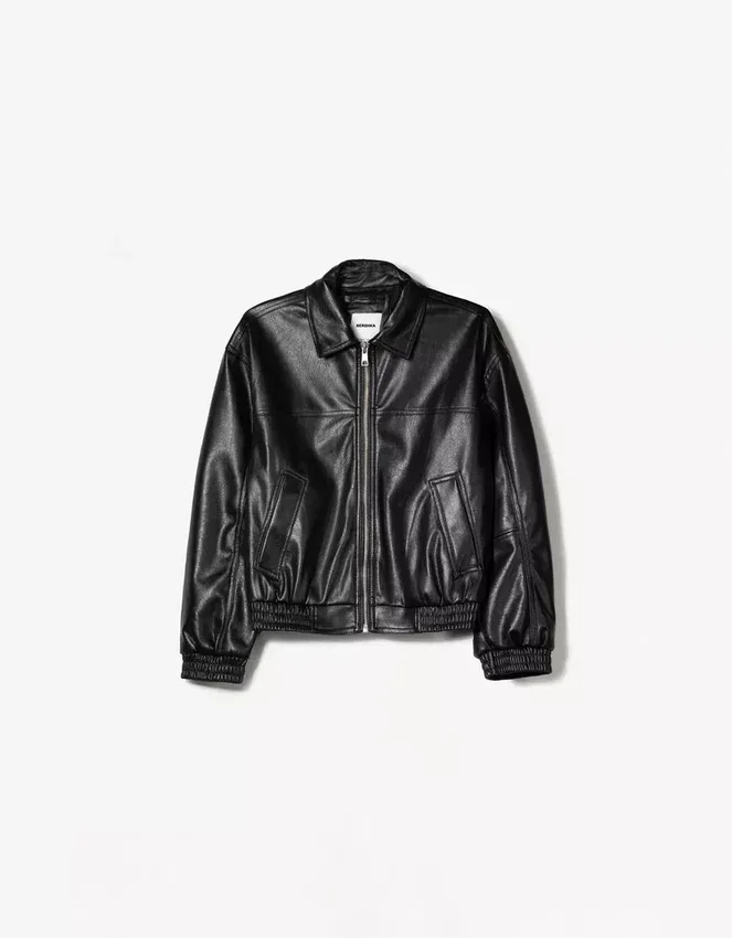 Faux Leather Jacket – Jackets and Trench Faux Leather Jacket – Jackets and Trench