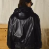 Faux Leather Jacket with Hood – Jackets Faux Leather Jacket with Hood – Jackets