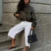 Faux Leather Jacket with Lapels – Jackets and Trench Faux Leather Jacket with Lapels – Jackets and Trench