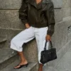 Faux Leather Jacket with Lapels – Jackets and Trench Faux Leather Jacket with Lapels – Jackets and Trench