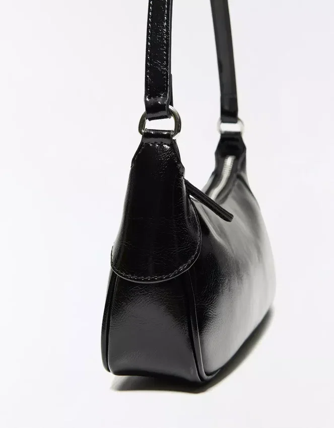 Faux Leather Shoulder Bag Faux Leather Shoulder Bag