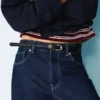 Faux Leather Topstitched Belt – Accessories Faux Leather Topstitched Belt – Accessories