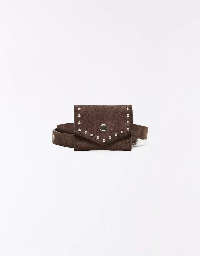 Faux Suede Belt with Pocket Faux Suede Belt with Pocket