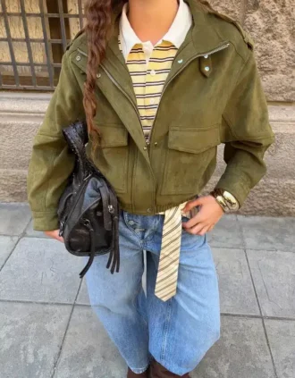 Faux Suede Jacket