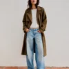 Faux Suede Trench Coat – Jackets and Trench