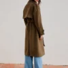 Faux Suede Trench Coat – Jackets and Trench