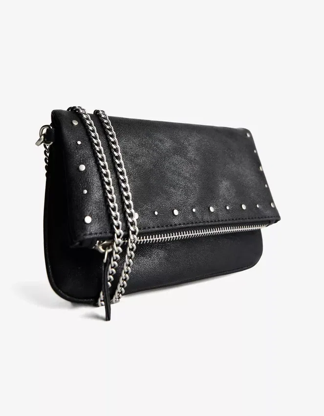Flap Bag with Zip and Studs – Accessories Flap Bag with Zip and Studs – Accessories