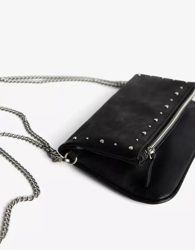 Flap Bag with Zip and Studs – Accessories Flap Bag with Zip and Studs – Accessories