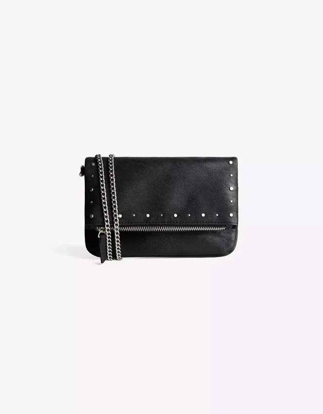 Flap Bag with Zip and Studs – Accessories Flap Bag with Zip and Studs – Accessories