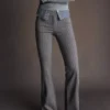 Flared Bengaline Trousers – Pants Flared Bengaline Trousers – Pants