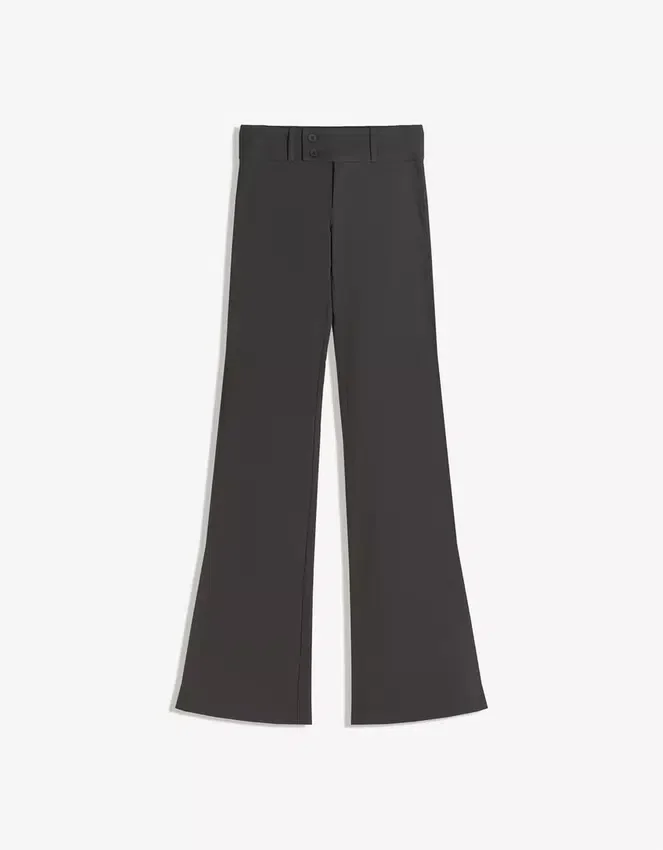 Flared Bengaline Trousers – Pants Flared Bengaline Trousers – Pants