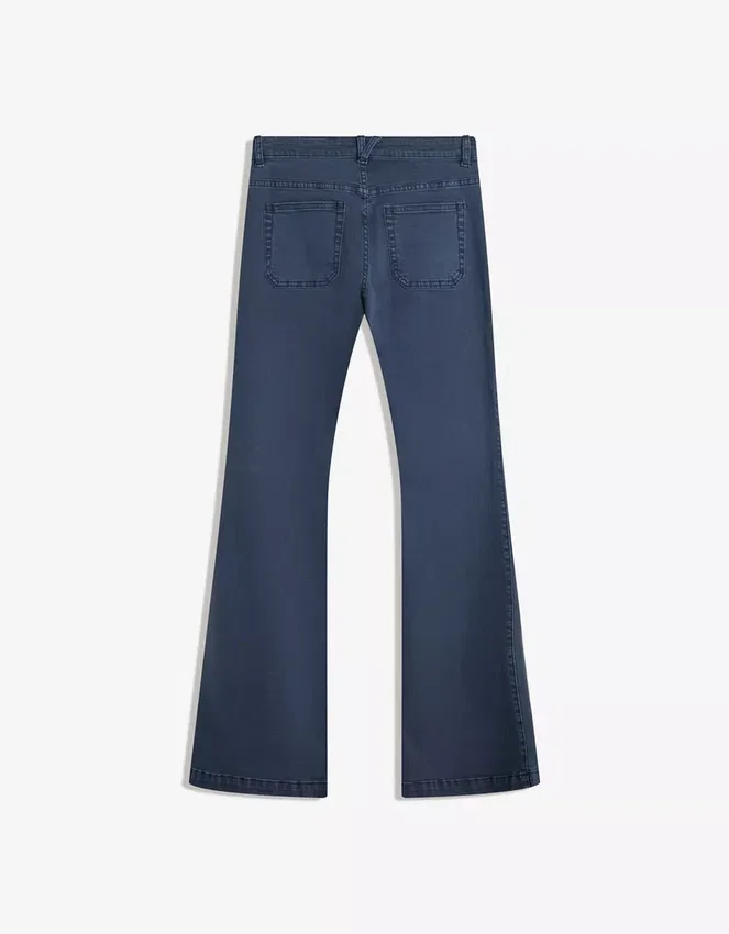 Flared Pants with Pocket Flaps – Pants Flared Pants with Pocket Flaps – Pants