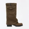 Flat Boots with Pant Pockets Flat Boots with Pant Pockets