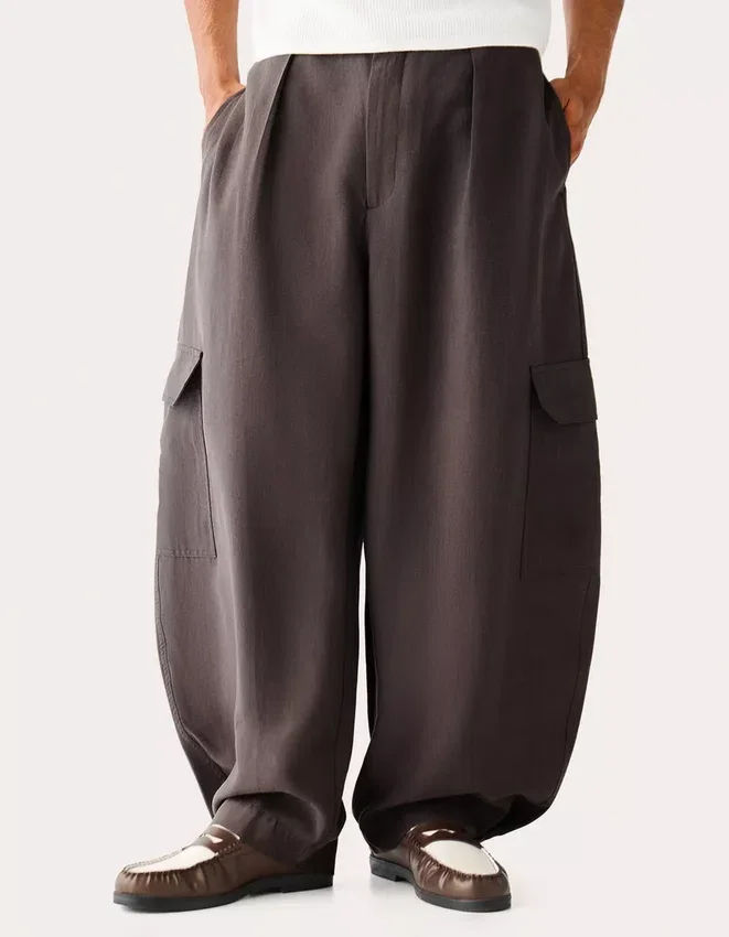 Flowing Barrel Cargo Trousers – Pants Flowing Barrel Cargo Trousers – Pants