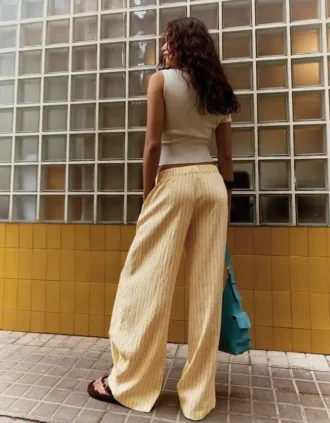 Flowing Striped Trousers – Women