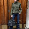 Funnel Neck Trench Jacket Funnel Neck Trench Jacket