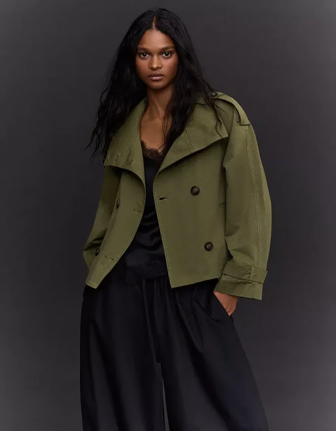 Funnel Neck Trench Jacket – Jackets and Trench Funnel Neck Trench Jacket – Jackets and Trench