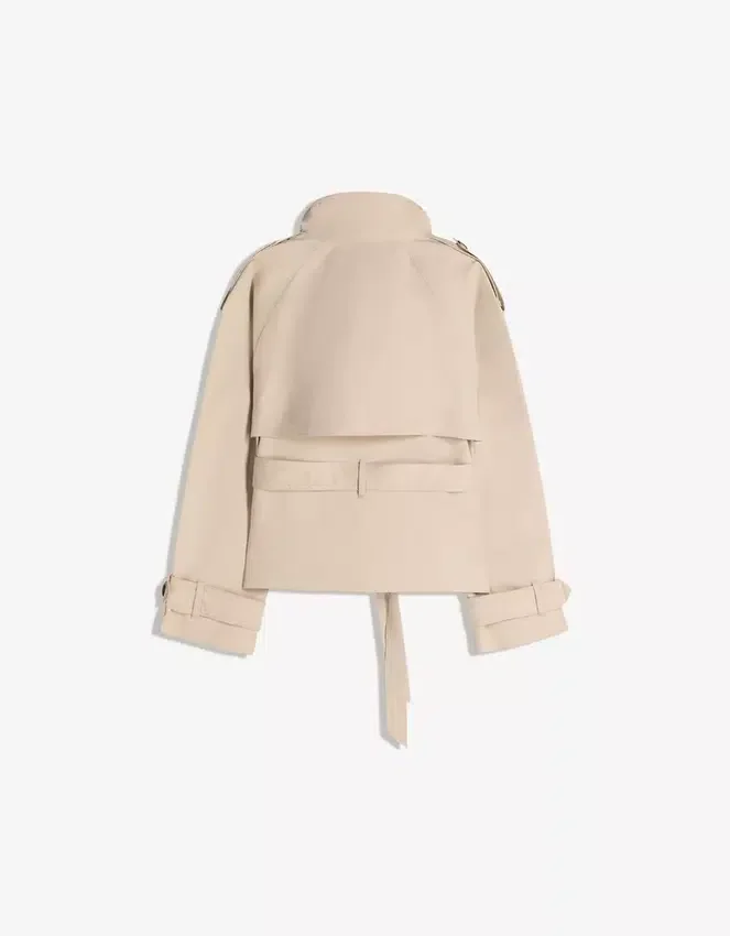 Funnel Neck Trench Jacket Funnel Neck Trench Jacket