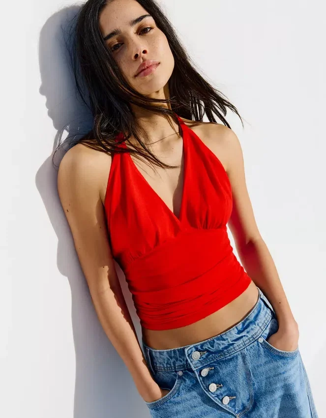 Gathered Halter Top – Tops Gathered Halter Top – Tops