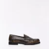 Gathered Loafer with Brushed Detail