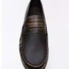 Gathered Loafer with Brushed Detail