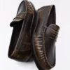 Gathered Loafer with Brushed Detail