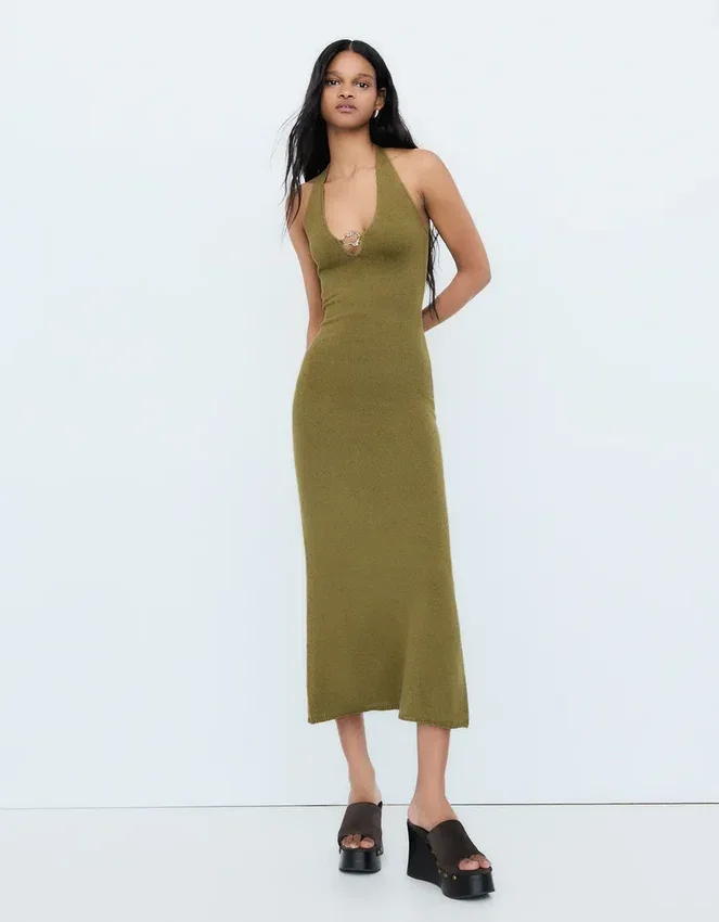 Halter Neck Midi Dress Halter Neck Midi Dress