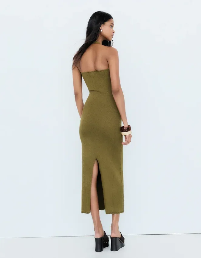 Halter Neck Midi Dress Halter Neck Midi Dress