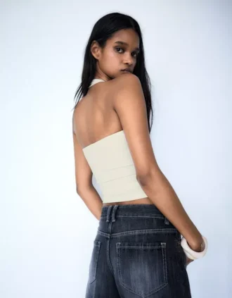 Halter Top with Buttons