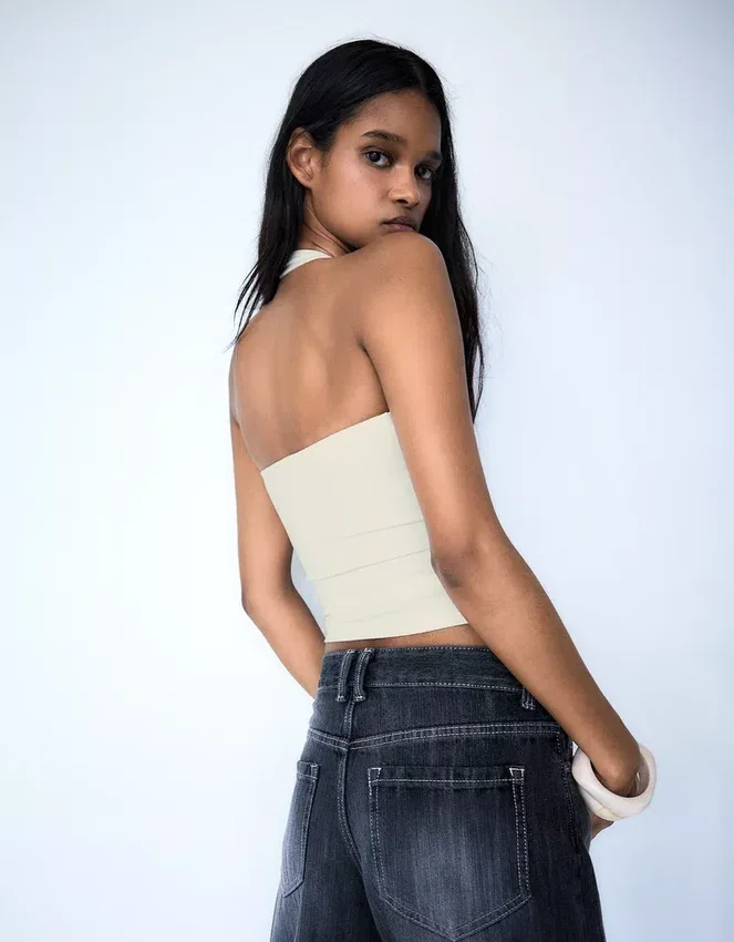 Halter Top with Buttons Halter Top with Buttons
