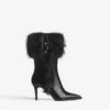 Heeled Ankle Boot with Fur Detail – Boots and Ankle Boots