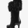 Heeled Ankle Boot with Fur Detail – Boots and Ankle Boots