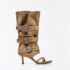 Heeled Trousers Sandals with Buckles – Heeled Sandals