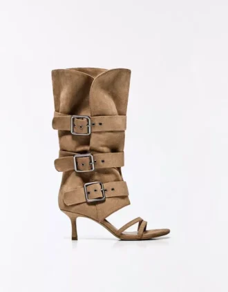Heeled Trousers Sandals with Buckles – Heeled Sandals