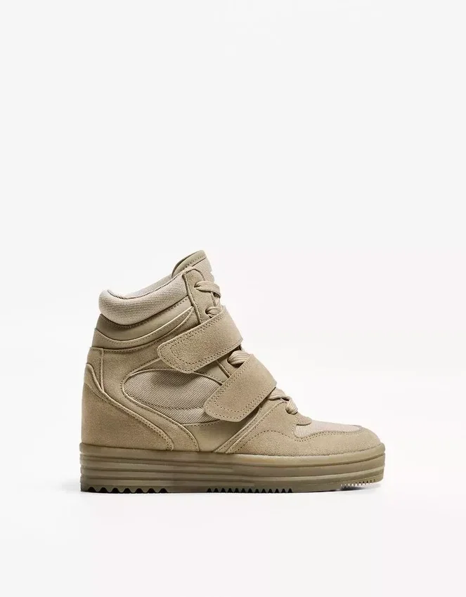 High-Top Sneakers with Inner Wedge – Shoes High-Top Sneakers with Inner Wedge – Shoes
