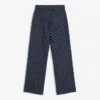 High-Waist Straight Jeans with Polka Dots