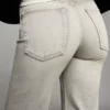 High-Waist Straight Wide-Leg Jeans – Pants